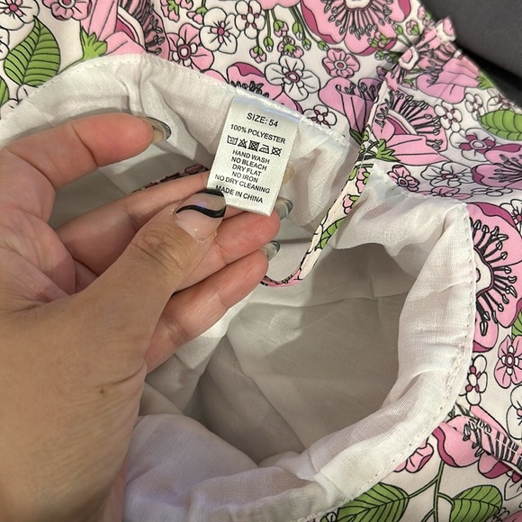 Summer sun hat for girls. Drawstring floral size 54cm 4-6yr old - Picture 2 of 2